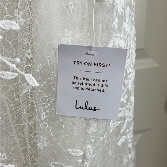 Lulus Ivory Sweetest Beloved Mesh Embroidered
Sleeveless Maxi Wedding Dress 2X - Picture 7 of 11